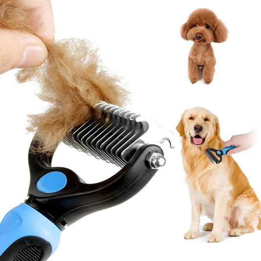 Depilatory combs for dogs and cats