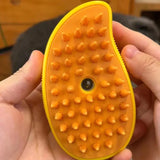 Steaming dog brush