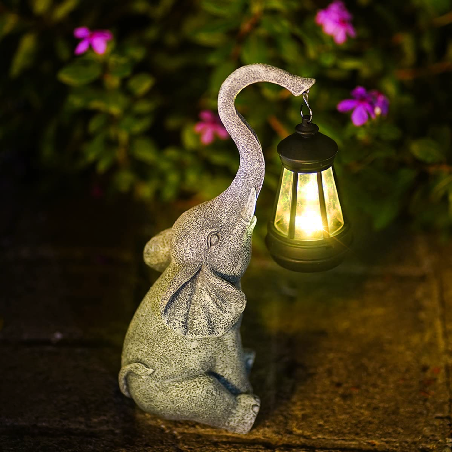 Gentle - Elephant Garden Lamp