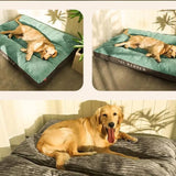 Orthopaedic dog pillow with removable cover
